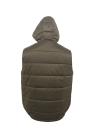 Lederweste CLARK Ziegenvelours chromfrei dunkelbraun 02 - Lederbkleidungsversand